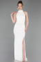 Weiß Abendkleid Lang ABU6083