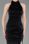 Schwarz Abendkleid Lang ABU6083