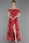 Rot Abendkleid Lang ABU5133