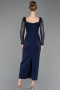 Marineblau Partykleid Midi ABK2387