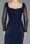Marineblau Partykleid Midi ABK2387
