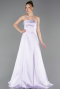 Lila Abendkleid Satin Lang ABU5932