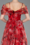 Rot Abendkleid Lang ABU5133