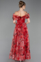Rot Abendkleid Lang ABU5133