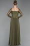 Abendkleid Lang Chiffon Khaki ABU6157