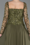 Abendkleid Lang Chiffon Khaki ABU6157