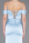 Abschlusskleid Lang Satin Eisblau ABU6158