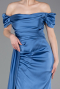 Verlobungskleid Lang Satin Indigo ABU1606