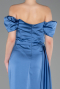 Verlobungskleid Lang Satin Indigo ABU1606