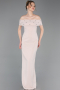 Abschlusskleid Lang Beige ABU6161