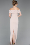 Abschlusskleid Lang Beige ABU6161