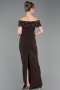 Abschlusskleid Lang Braun ABU6161