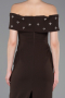 Abschlusskleid Lang Braun ABU6161