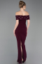 Abschlusskleid Lang Violett dunkel ABU6161