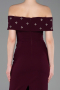 Abschlusskleid Lang Violett dunkel ABU6161