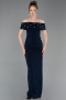 Abschlusskleid Lang Marineblau ABU6161