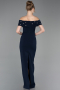 Abschlusskleid Lang Marineblau ABU6161
