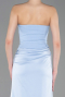 Abschlusskleid Lang Satin Eisblau ABU6096