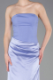 Abschlusskleid Lang Satin Flieder ABU6096
