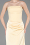Abschlusskleid Lang Satin Gelb ABU6096