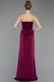 Abschlusskleid Lang Satin Kirschrot ABU6096
