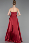Abschlusskleid Lang Satin Weinrot ABU6130