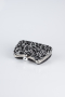 Schwarz-Silber Abendtasche SH828
