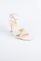 Party-Schuhe Steinbesetzt Beige AB2118