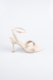 Party-Schuhe Steinbesetzt Beige AB2118
