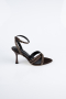 Party-Schuhe Steinbesetzt Braun AB2118