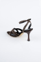 Party-Schuhe Steinbesetzt Braun AB2118