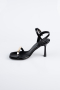 Party-Schuhe Leder Schwarz ABD2116