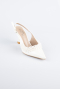 Party-Schuhe Leder Weiß AB2119