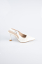 Party-Schuhe Leder Weiß AB2119