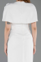 Abendkleid Midi Weiß ABK2628