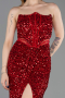 Rot Abendkleid Lang ABU5185