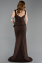 Braun Abendkleid İm Meerjungfrau-Stil Lang ABU5768