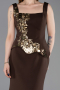Braun Abendkleid İm Meerjungfrau-Stil Lang ABU5768