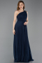 Abendkleid Lang Marineblau ABU6164
