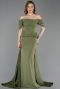 Abendkleid Lang Khaki ABU6167