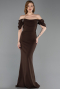 Abendkleid Lang Braun ABU6167