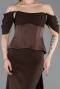 Abendkleid Lang Braun ABU6167