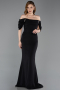 Abendkleid Lang Schwarz ABU6167