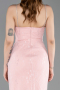 Abschlusskleid Lang Spitze Puder ABU6172