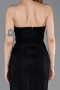 Abschlusskleid Lang Spitze Schwarz ABU6172