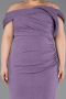 Lavendel Abendkleid İn Übergröße Lang ABU5714