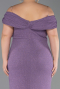 Lavendel Abendkleid İn Übergröße Lang ABU5714