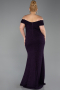 Violette Abendkleid İn Übergröße Lang ABU5714