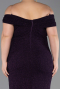Violette Abendkleid İn Übergröße Lang ABU5714