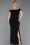 Abendkleid in Übergröße Lang Schwarz ABU5714